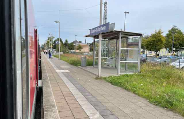 Bahnhof Übach-Palenberg: völlig unspektakulär, der westlichste Bahnhof Deutschlands