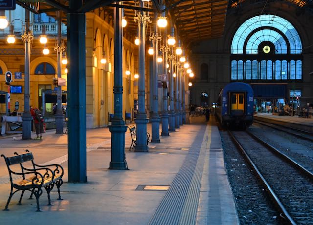 Ankommen in Budapest, Keleti Palyudvar